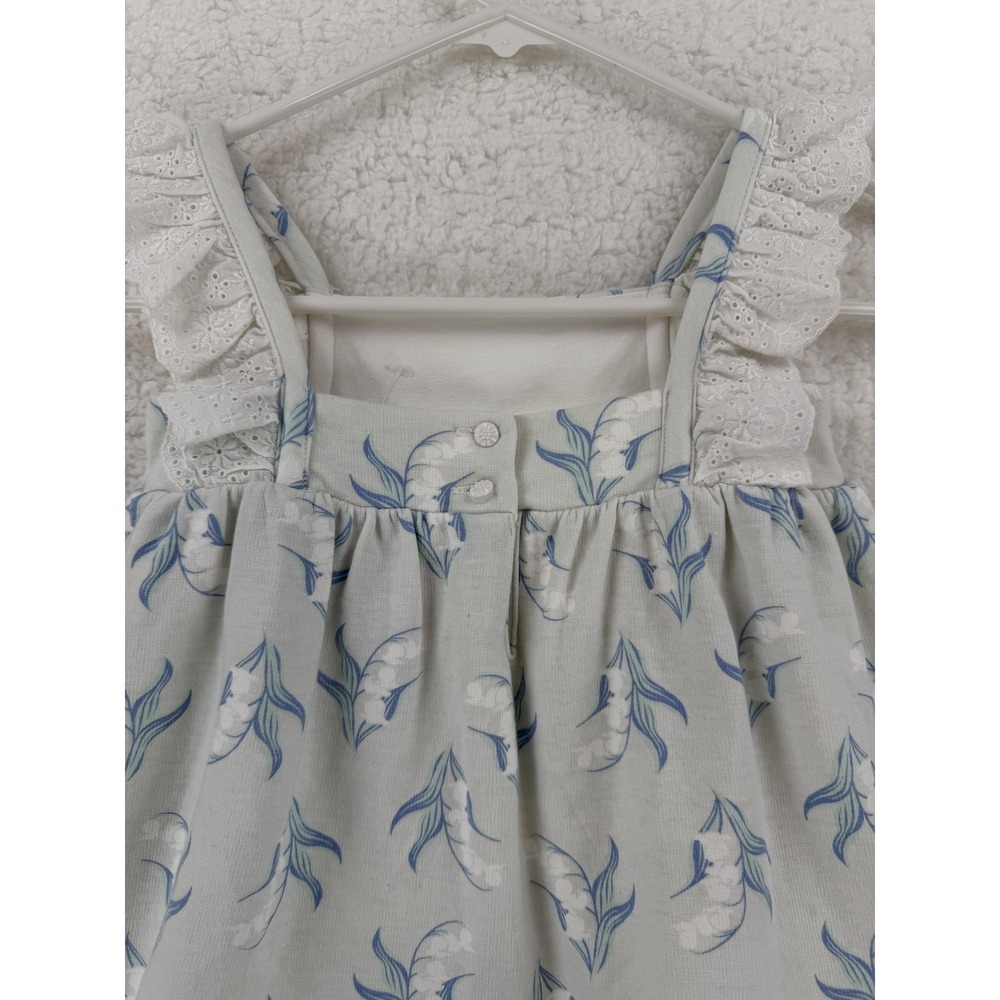 Tommy Bahama Dress Girls‎ 3T Blue White Floral Ruffle Lace Sleeveless Sundress - Picture 4 of 9